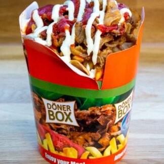Döner box iso kananlihalla