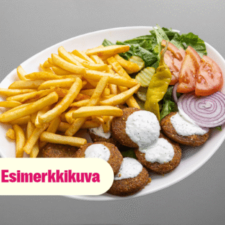 Falafel ranskalaisilla