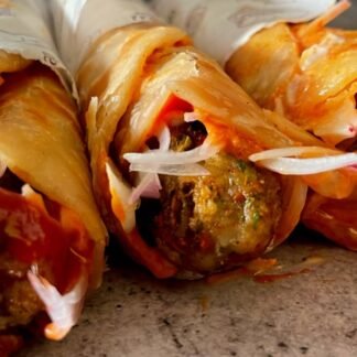 Kasviskebab vöner iskender